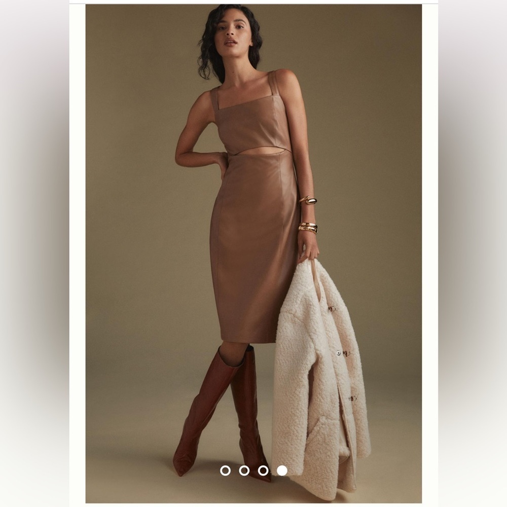 Anthropologie NWT Avec Les Filles Faux Leather
Cutout Dress Size XXS. - Picture 5 of 10